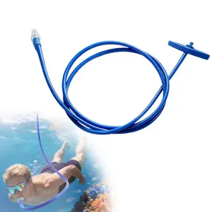 Swimming Snorkel, Underwater Breathing Tube with Float Head, Long Swim Breathing Pipe for Adult Water Sports, Diving and Outdoor Use