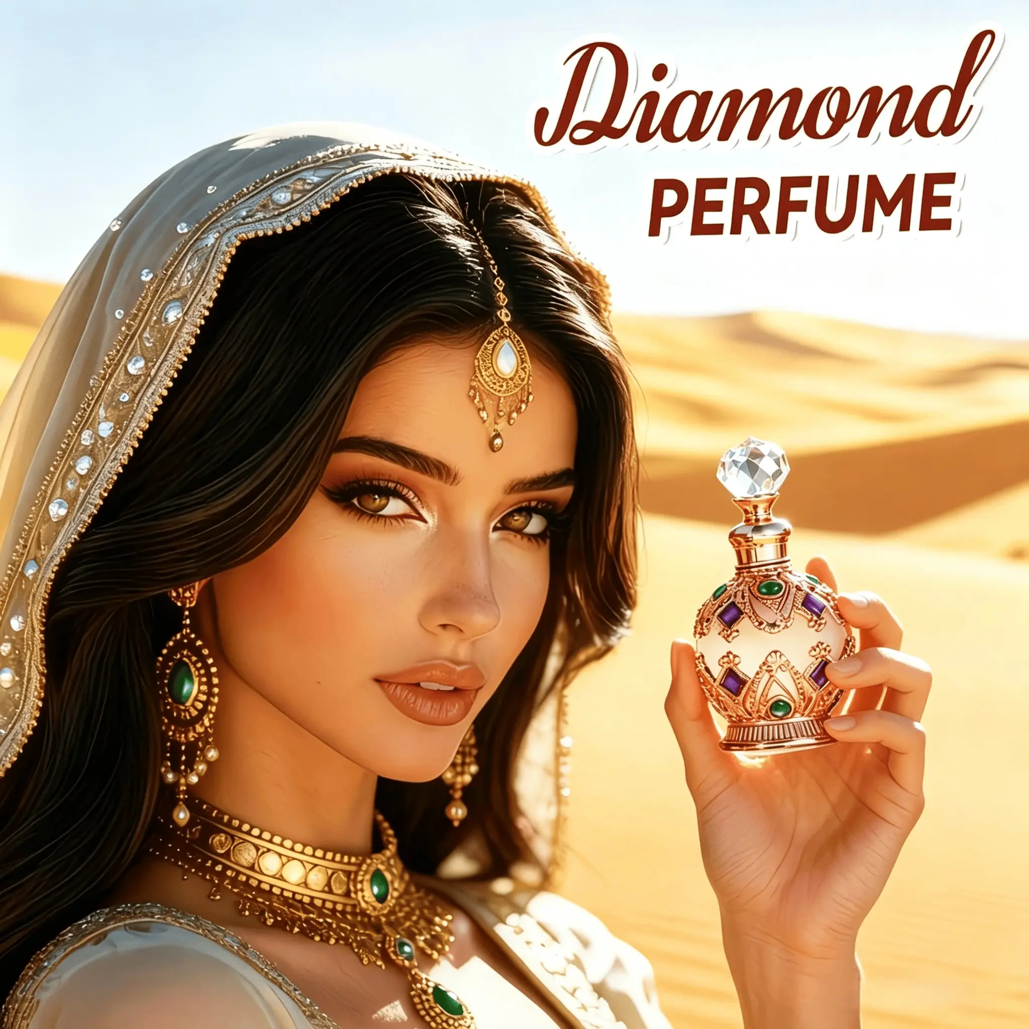 Dubai Women's Perfume Oil Scent, Long-Lasting Fragrance Essence, Arabian Fragrance, 15ML True Self Aroma, Middle Eastern Spray