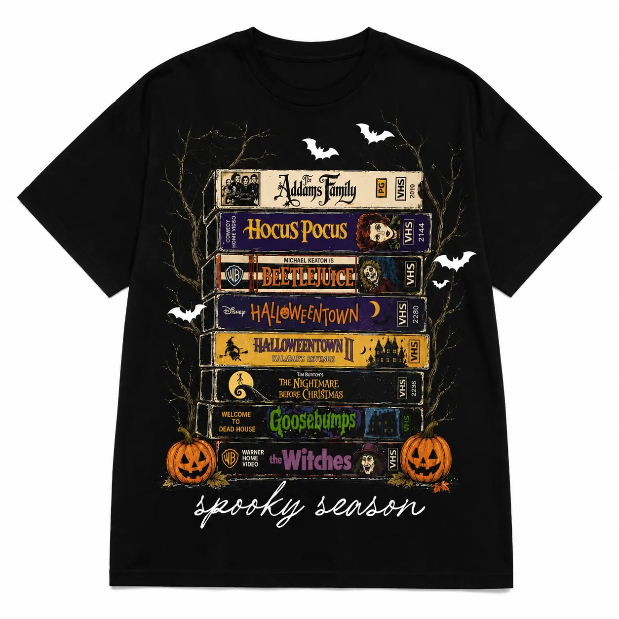 NOVIMA  Comfort Colors Vintage Halloween Movie Shirt, Retro Spooky Season Tee, Horror Movie T-Shirt, Scary Movie Graphic Tee, Halloween Film Lover Shirt, Funny Horror Shirt