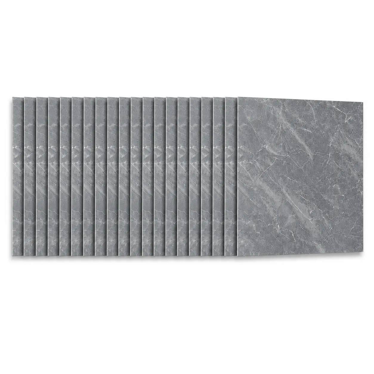 ARCH 24x24 in Peel and Stick PVC Floor Tiles, 20-Pack Indoor Self-Adhesive Vinyl Flooring (80 Sq Ft Coverage), Grey Marble Pattern, Water-Resistant Durable for DIY Users, Ideal for Living Room Kitchen