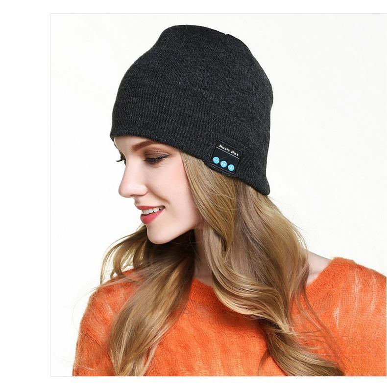 BIGWIG Bluetooth Knit Hat, Wireless Earphone Hat, Music Soft Hat, Built-in Stereo Speaker, Winter Knit Hat, Bluetooth Music Hat, Dual-Ear Stereo, Removable, Washable, Rechargeable, Unisex Gift