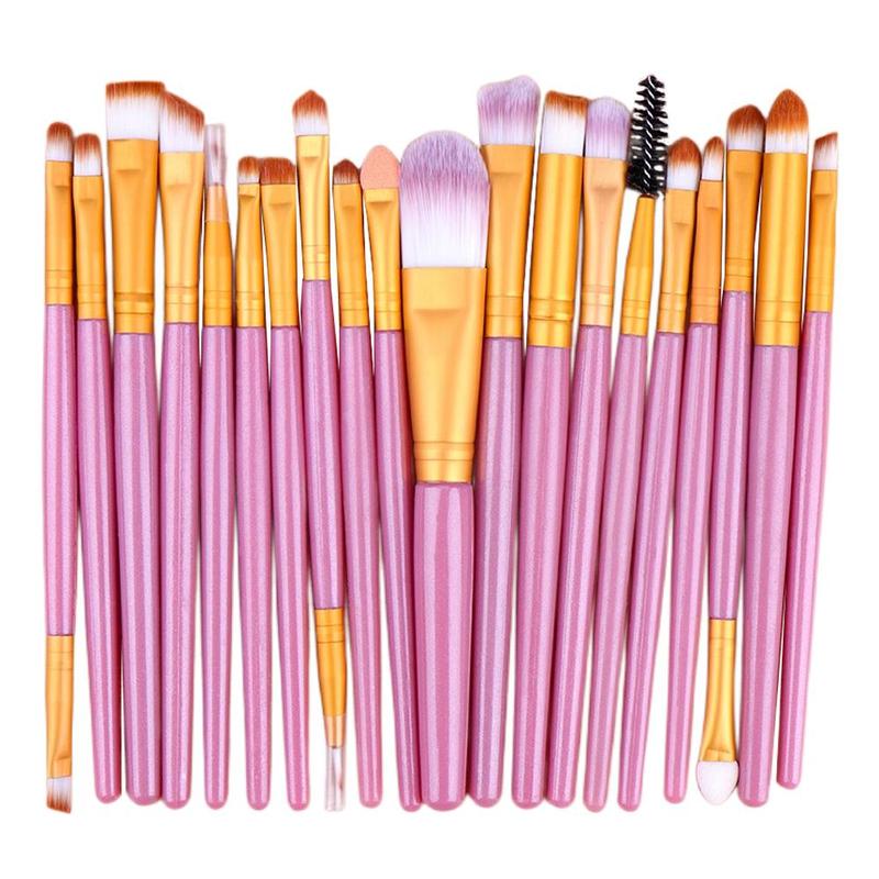 Makeup Brush, 20pcs/set Professional Makeup Brushes for Liquid Foundation, Loose Powder, Concealer, Eye Shadow, Blush, Lip Balm