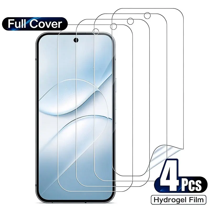 4 Pcs Hydrogel Film for Oppo Find X10 X10 Pro Max, Screen Protector, Auto Repair, Anti-Scratch, Fingerprint Resistant, Touch Sensitive