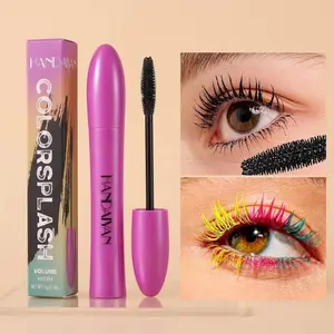 HANDAIYAN 10 Colors Vibrant Colorful Mascara, Waterproof Long-Lasting Volumizing & Lengthening Liquid Mascara, High Pigmented Rainbow Eye Makeup for Party, Cosplay, Festival