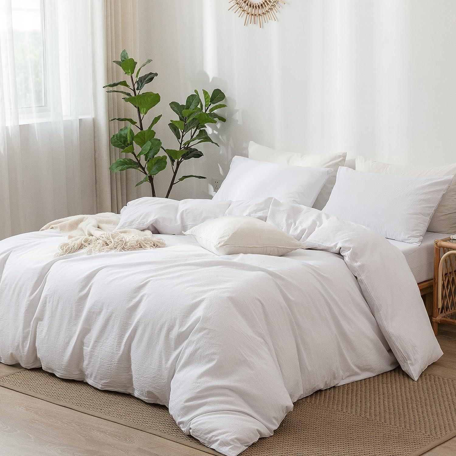 Solid Color Bedding Set, 2/3 Counts/set Including Duvet Cover & Pillowcase without Filler, Soft Warm Bedding Set for Home Bedroom, Bed Sets