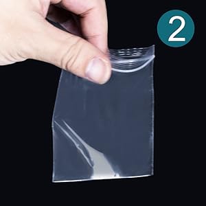 1000 Pcs Small Plastic Bags, Small Bag 2 x 2.5 Inch, Mini Bag Resealable, Small Baggies, Jewelry Bags Clear Plastic for Candy Pills Beads Diamond