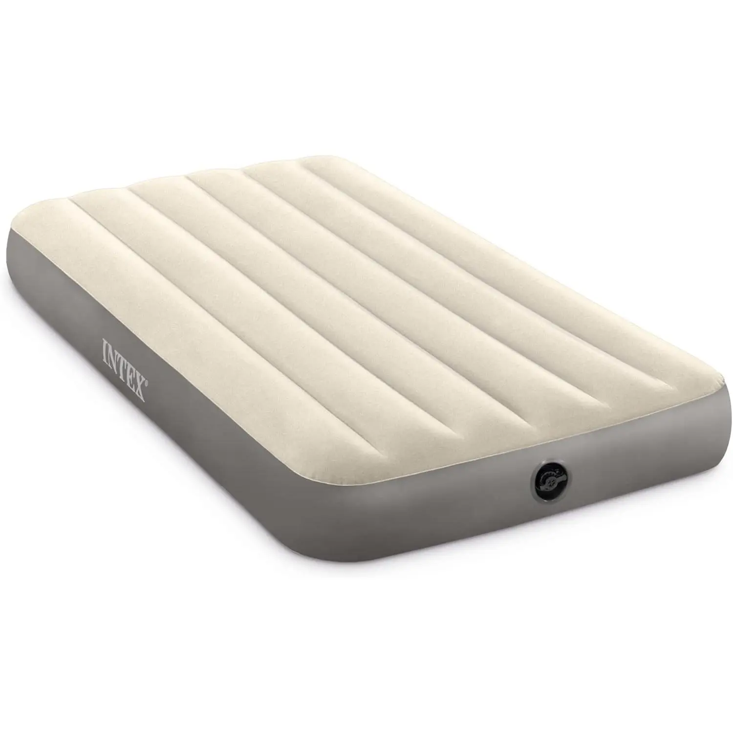 64101E Dura-Beam Fiber-Tech Standard Single-High Inflatable Bed, Twin Size Bed - 10in Height - 300lb Weight Capacity - High Support for Home/Outdoor Camping Trip - Pump Sold Separately
