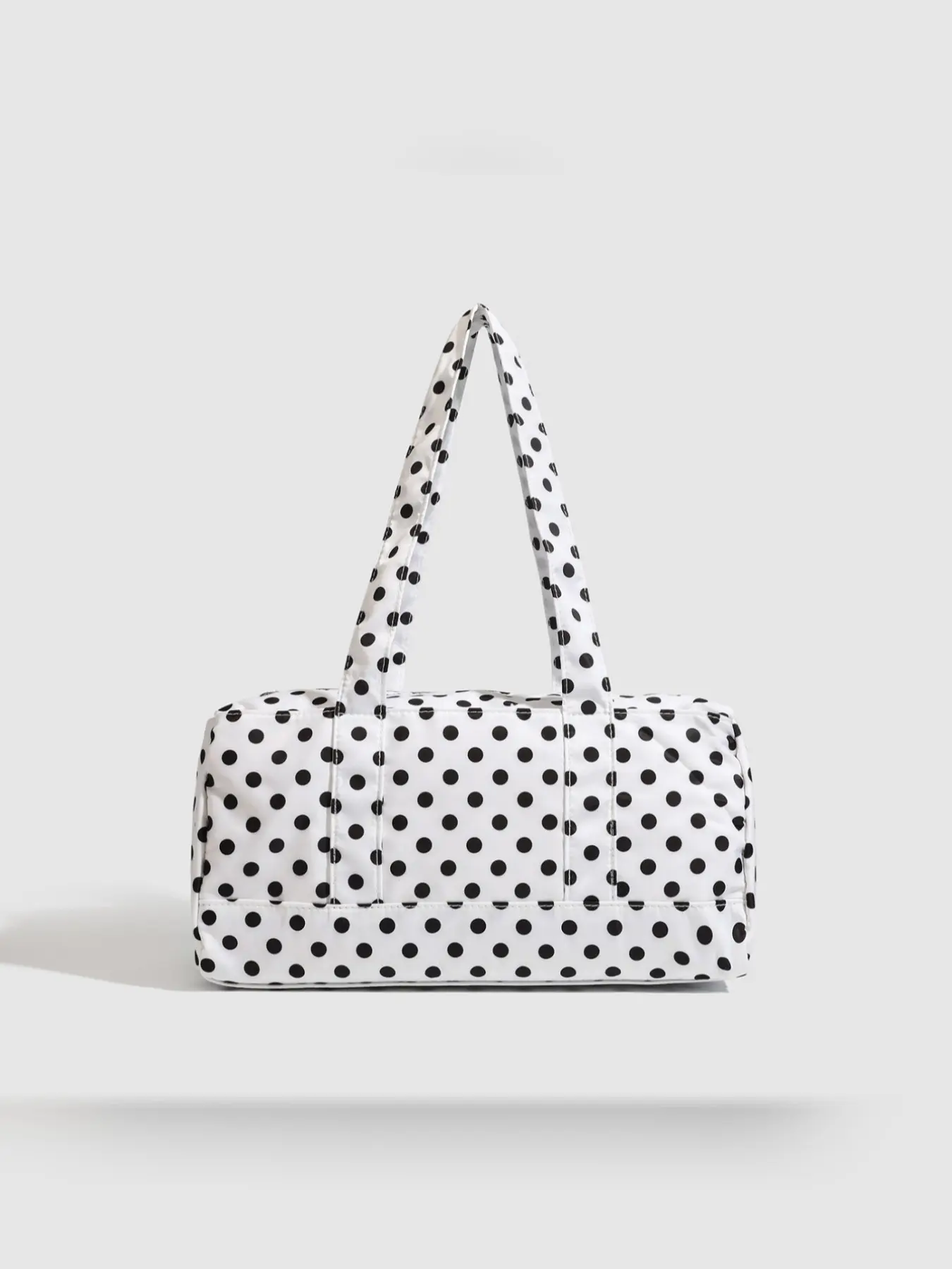 2026 New Trendy Polka Dot Canvas Shoulder Bag, Large Capacity Casual Handbag, Versatile Commute Crossbody Backpack, Daily Shoulder Bag