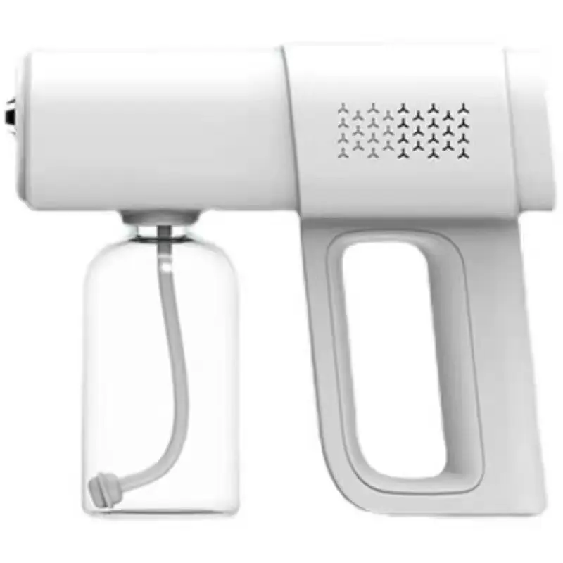 K5 Wireless Rechargeable Nano Mist Spray Gun Kit, Blue Light Sterilizing Disinfectant Sprayer, Ultra Long Battery Life Portable Handheld Fogger For Household Disinfection Sanitizing Use