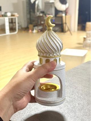 Middle Eastern Moon Castle Incense Burner, Ramadan Decor, Islamic Home Decor, Aromatherapy Ornament
