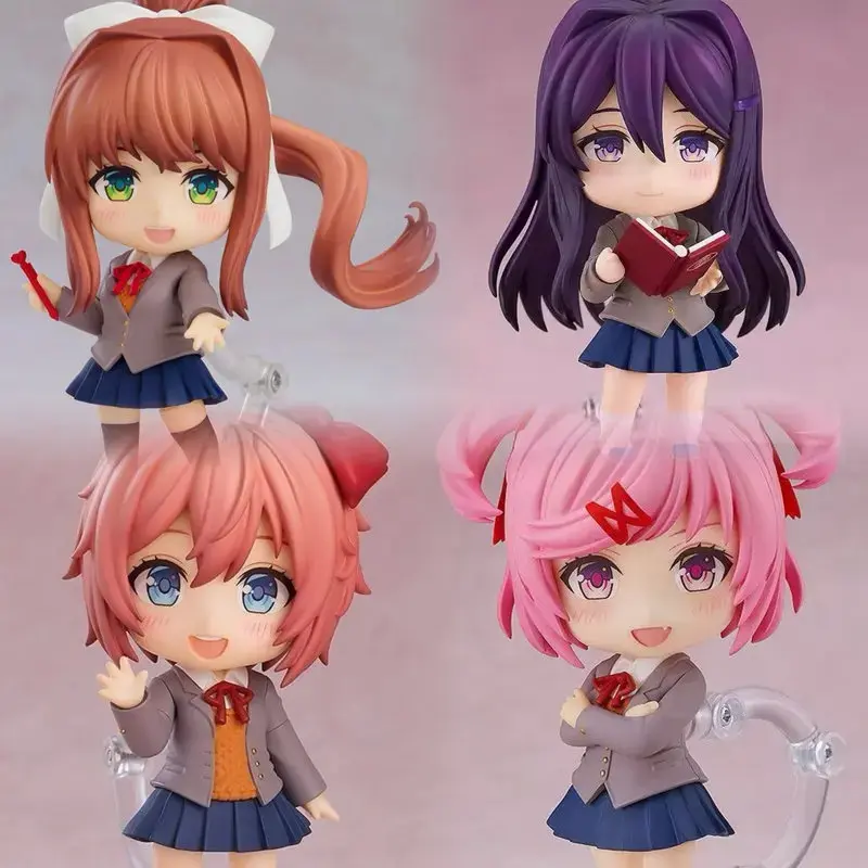 Q Version 2283 #   Yuri 1817 #   Monika 2250 #   Sayori Doki Doki Literature Club Cute Posable Anime Action Figure Decoration Model Toys