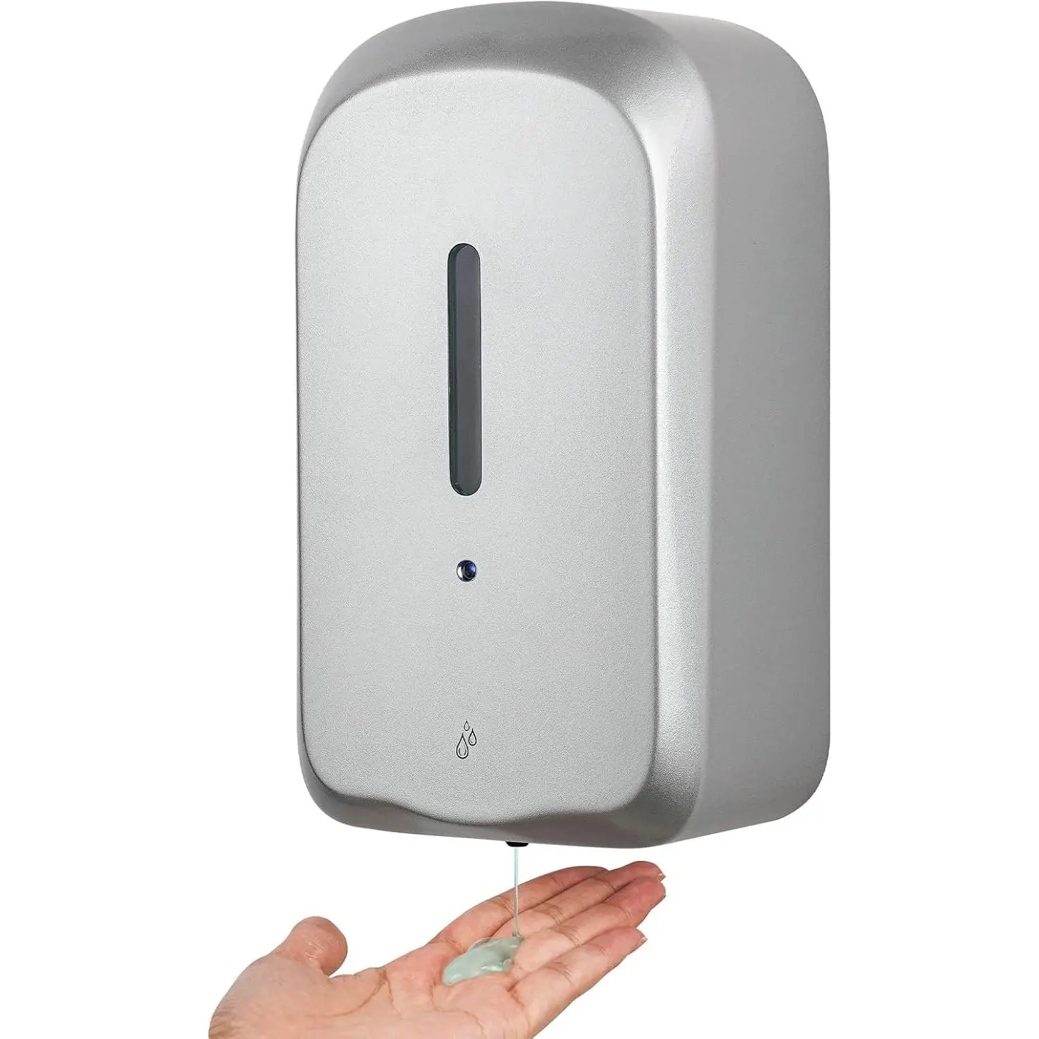 Durable Synthetic Liquid Automatic Soap Dispenser (AK1226S) - 33.8oz Capacity, 5-Level Adjustable, Safety Key, Screw Wall Mount Installation for Space-Saving Bathroom & Commercial Use (4* Not Included)