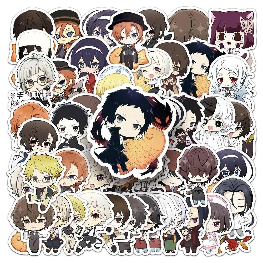 2026 Hot Bungou Stray Dogs Anime Stickers, 10/30/50pcs Cute Cartoon Decals, Waterproof Decal Film for Phones/Cars/Bikes, Easy Apply Kids Manga Toy (Toys & Hobbies)