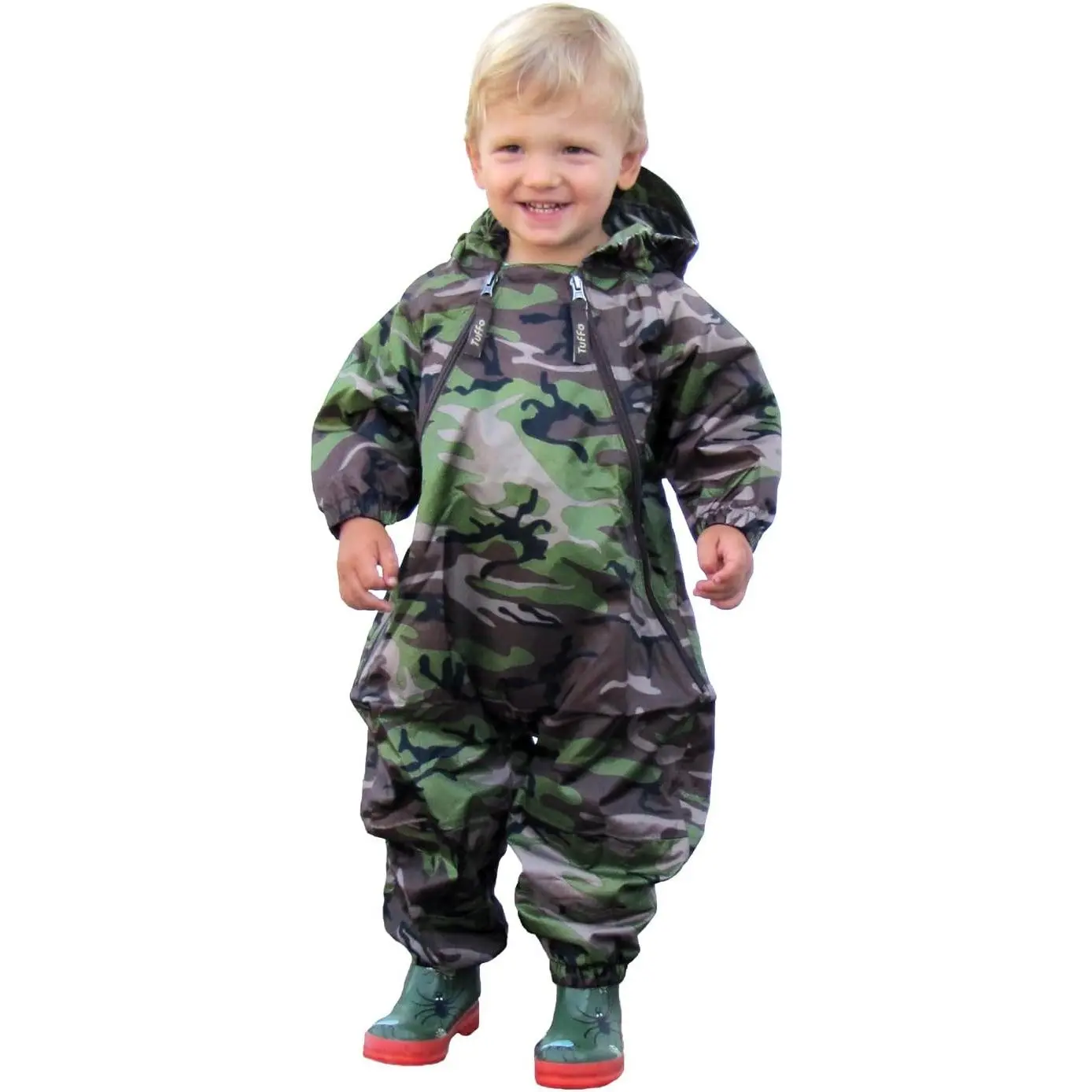Kids Waterproof Rain Suit One-Piece Coverall, Dual Zippers, Sealed Seams, Reinforced Knees – Boys & Girls