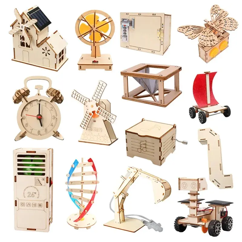 DIY Science Toys Kid Scientific Experiment Kit Educational Child Toy Handmade Assembly Craft Technology Project for Student