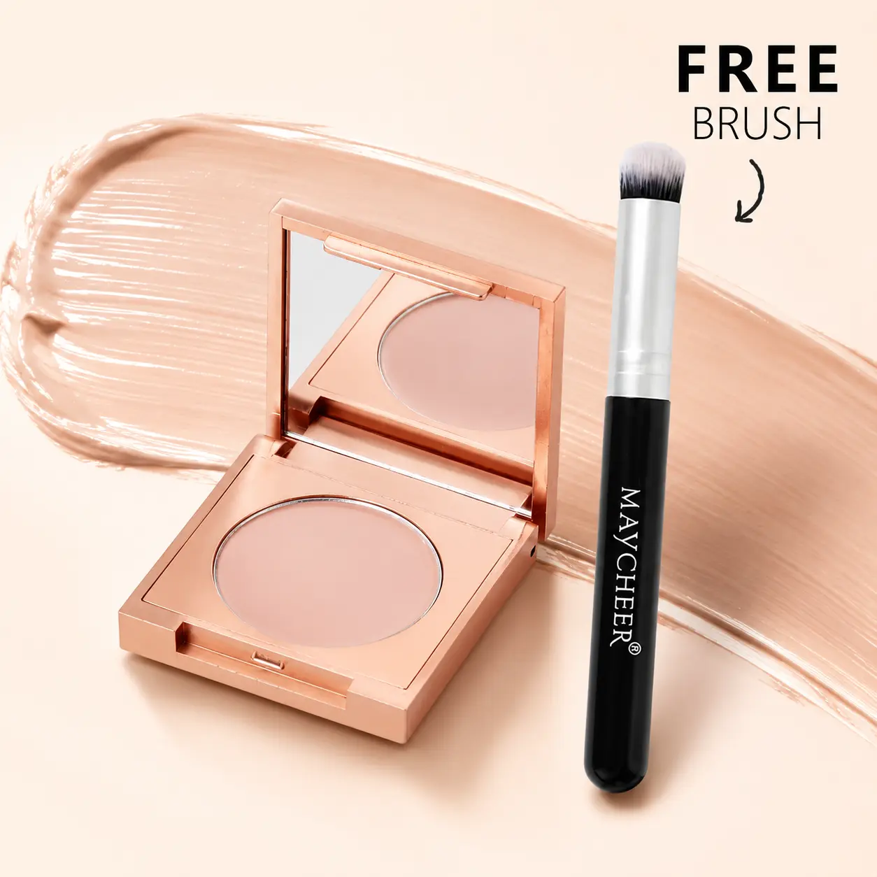 Color Corrector, Buildable Concealer, Dark Circles, Under Eye Brightening, Daily Wear Concealer, Mature Skin Makeup, Concealer with Brush