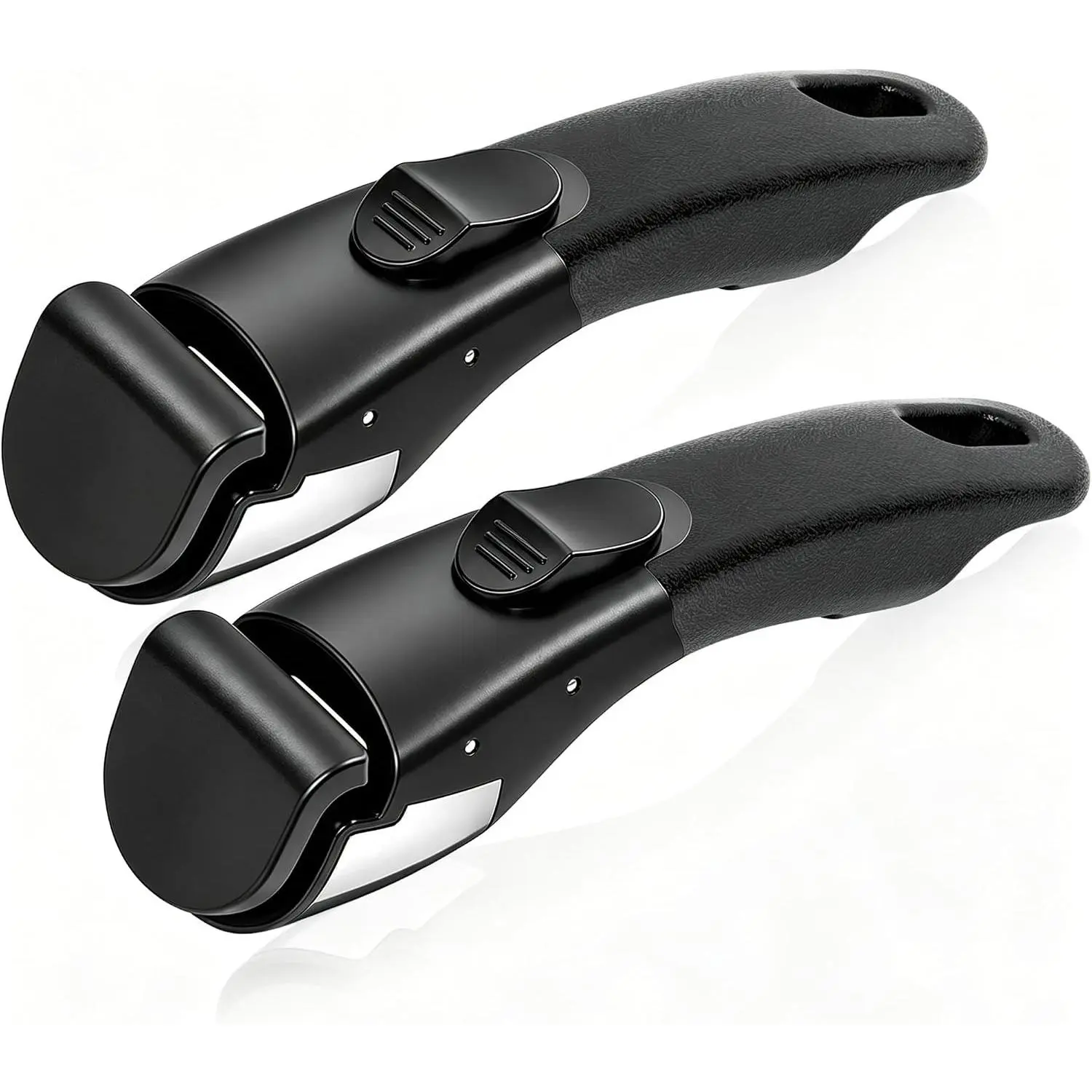 Detachable Pot Handle Black, Universal Detachable Pot Handles,Pot Handles Replacement with Lock Slide,Fits Detachable Handle Pots and Pans (2PCS)