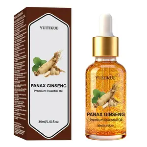 30ML Yuitikue Ginseng Hair Oil, Nourishes Dry and Frizzy Hair, Repairs Split Ends, Scalp Care Essence, Hair Repair and Conditioning