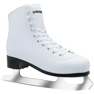 Classic Lace-Up Figure Ice Skates for Women Men Kids Adults Indoor Outdoor Fun Ice Skate Shoes
