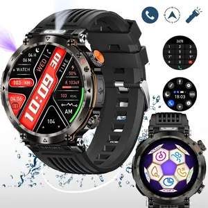 EFFEOKKI HT30 Smartwatch for Android iPhone Wireless Call Fitness Tracker 1.7 Inch Full Touch Screen Multiple Sport Compass Waterproof IP68 Smart Watch Perfect Gift for Men, Dad, Husband