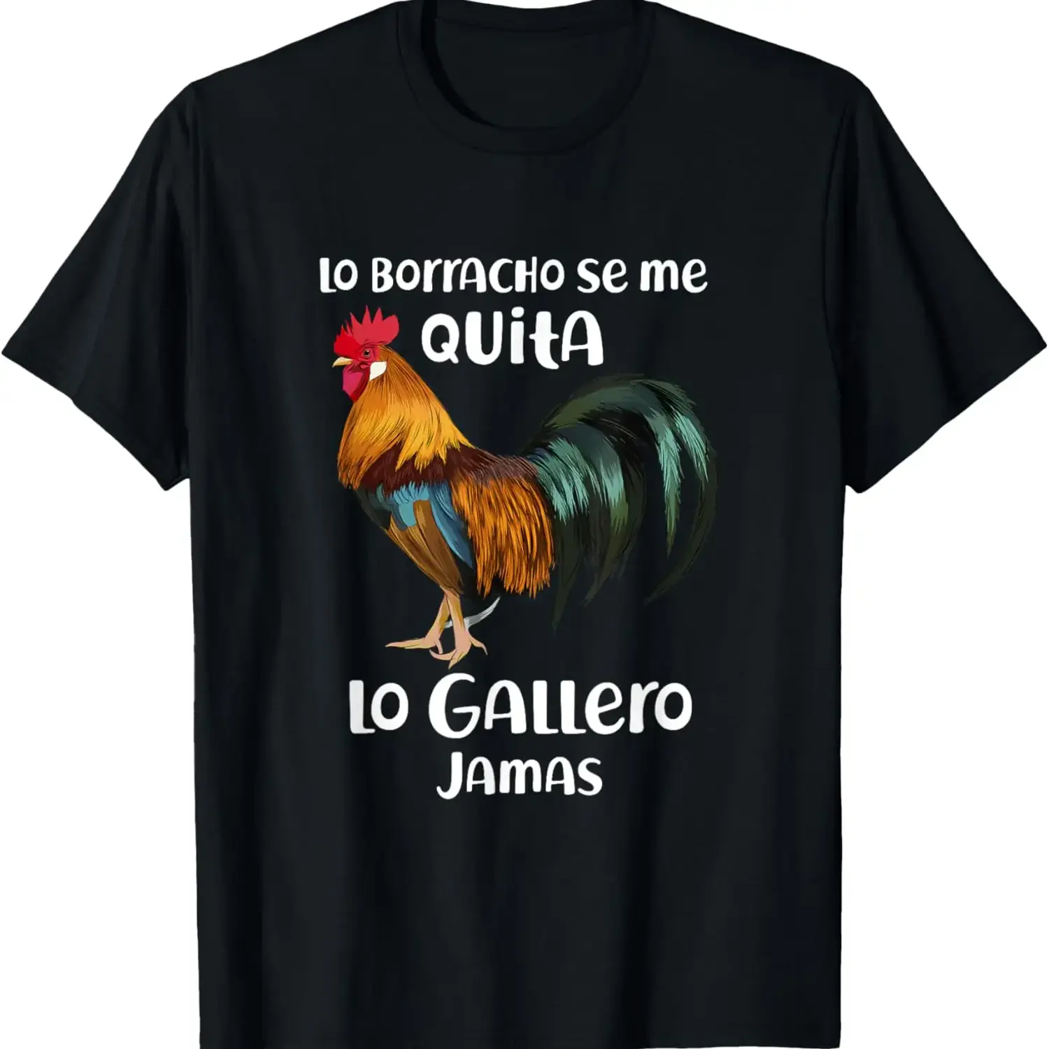 Premium Cotton T shirt Featuring Humorous Rooster Design for Casual Wear