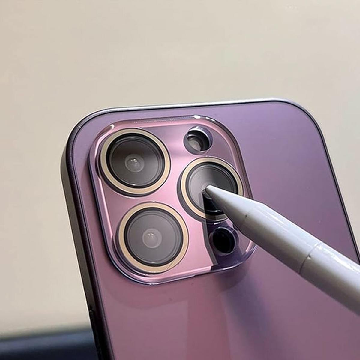 Luxury Plating Cute Case for iPhone 17 Pro Max 16 15 14 13 12 Full Lens Protection Electroplated Original Color Glossy Glass Back Cover for Girl Woman Christmas Gift Protector Pink Casing Shockproof High-Quality Mobile Phone Case