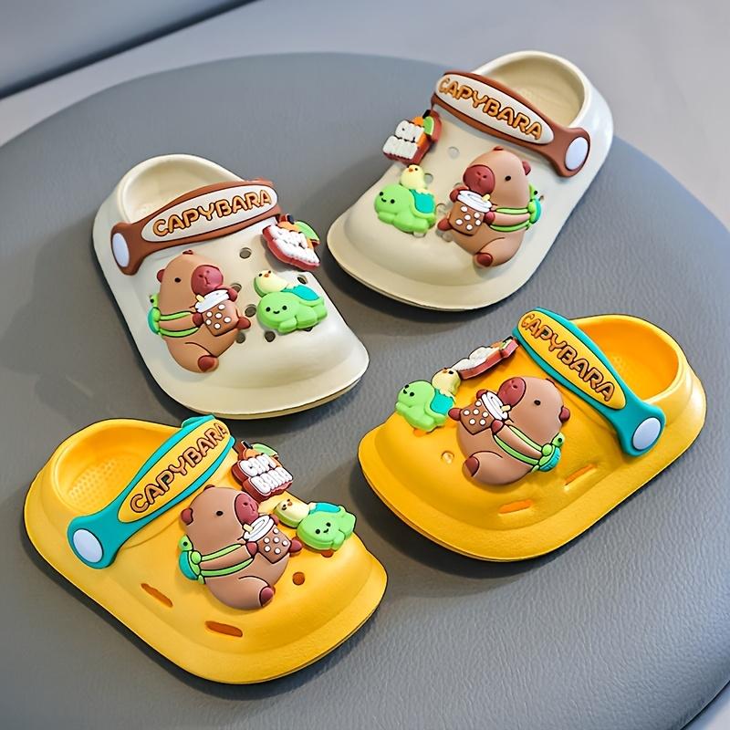 1 Pair of Cute Capybara Closed Toe Slip-