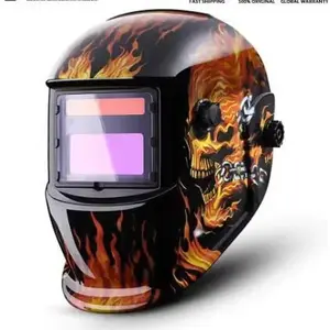 piece of automatic color-changing welding helmet - true color display, adjustable color temperature 4/9 - 13, suitable for welding, splash-proof mask welding helmet