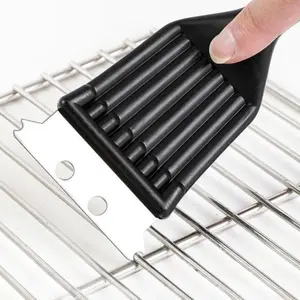 Heavy Duty Wire Grill Brush, Sturdy BBQ Cleaner with Tough Bristles and Ergonomic Grip for Grills and Kitchen Surfaces