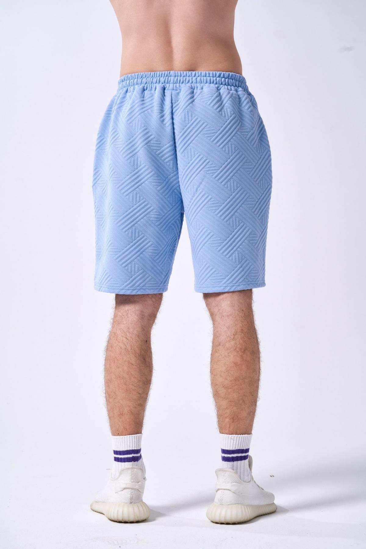 Mens Viral Jacquard Pattern Casual Shorts High Street Style Summer Loose Fit Athletic Jacquard Patterned Shorts for Men Comfortable Soft Gym Wear Everyday Outdoor Shorts Jacquard Patterned Casual Shorts