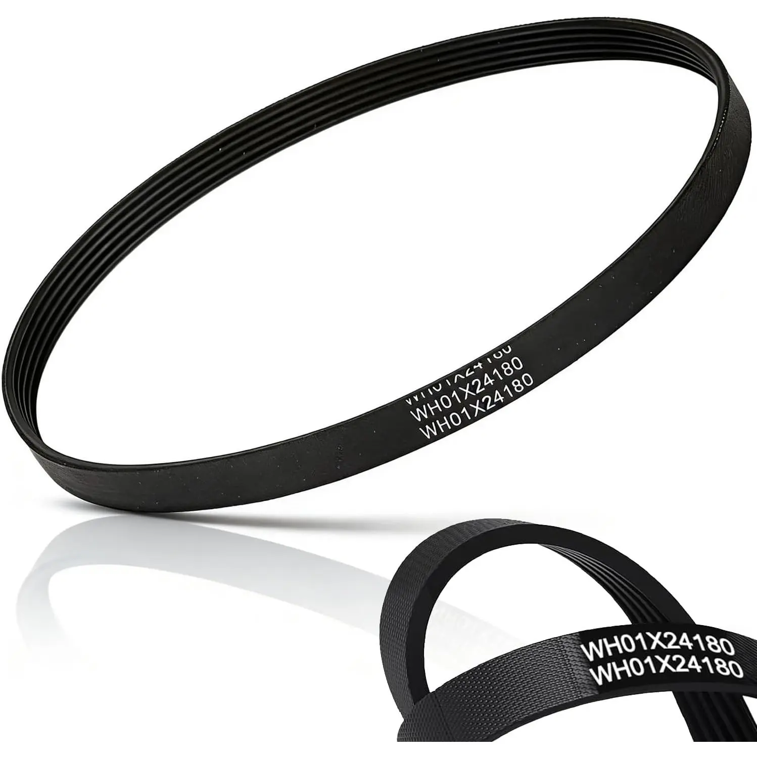 Washer Drive Belt for  Clothes Washing Machine WH01X24180 - Replaces Part Numbers AP6024314, PS11736832, 4455970 - Durable Front Load Drive Belt, Easy Installation Repair Part for Homeowners