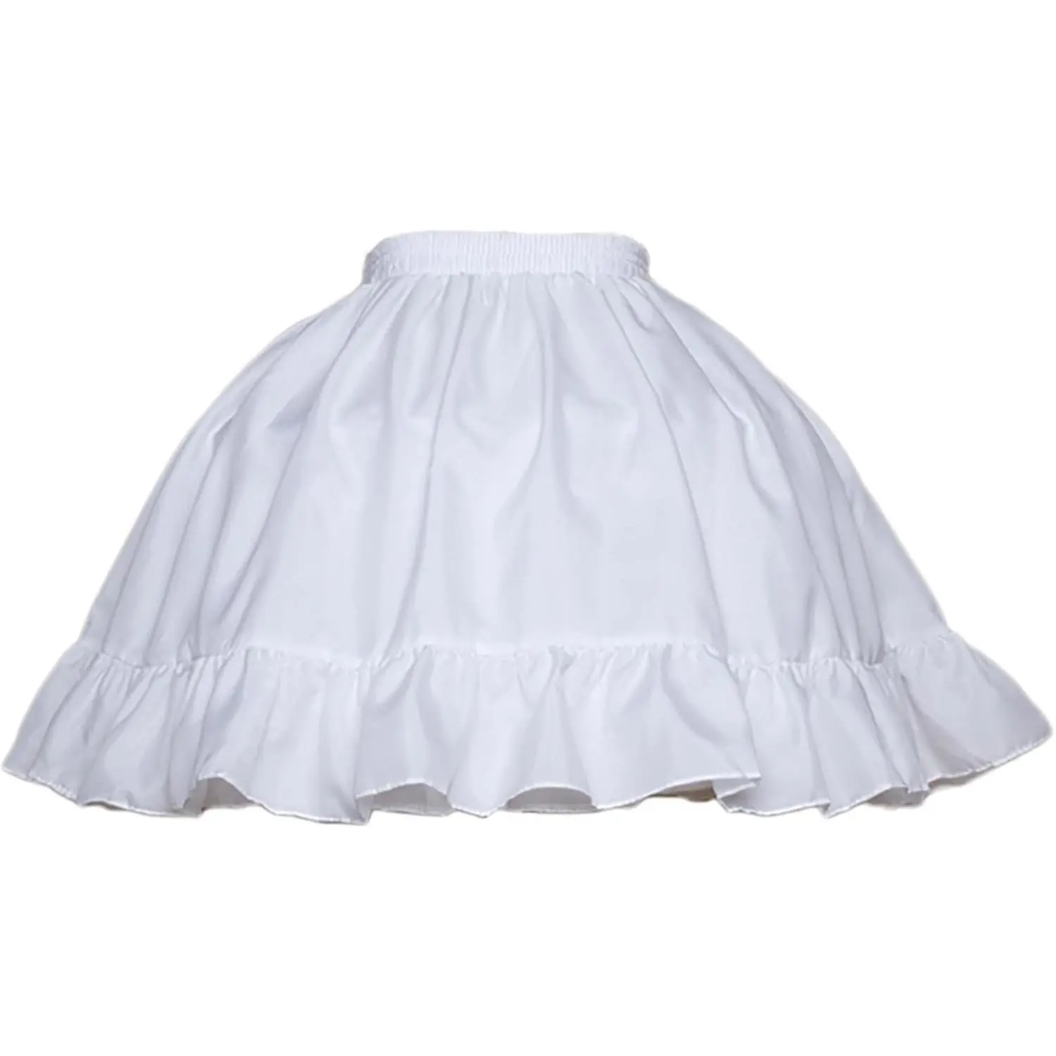 Women Girls Crinoline Short Petticoat 2 Hoops Victorian Skirt Ball Gown Elastic Waist Underwear Half Slip UnderskirtGift