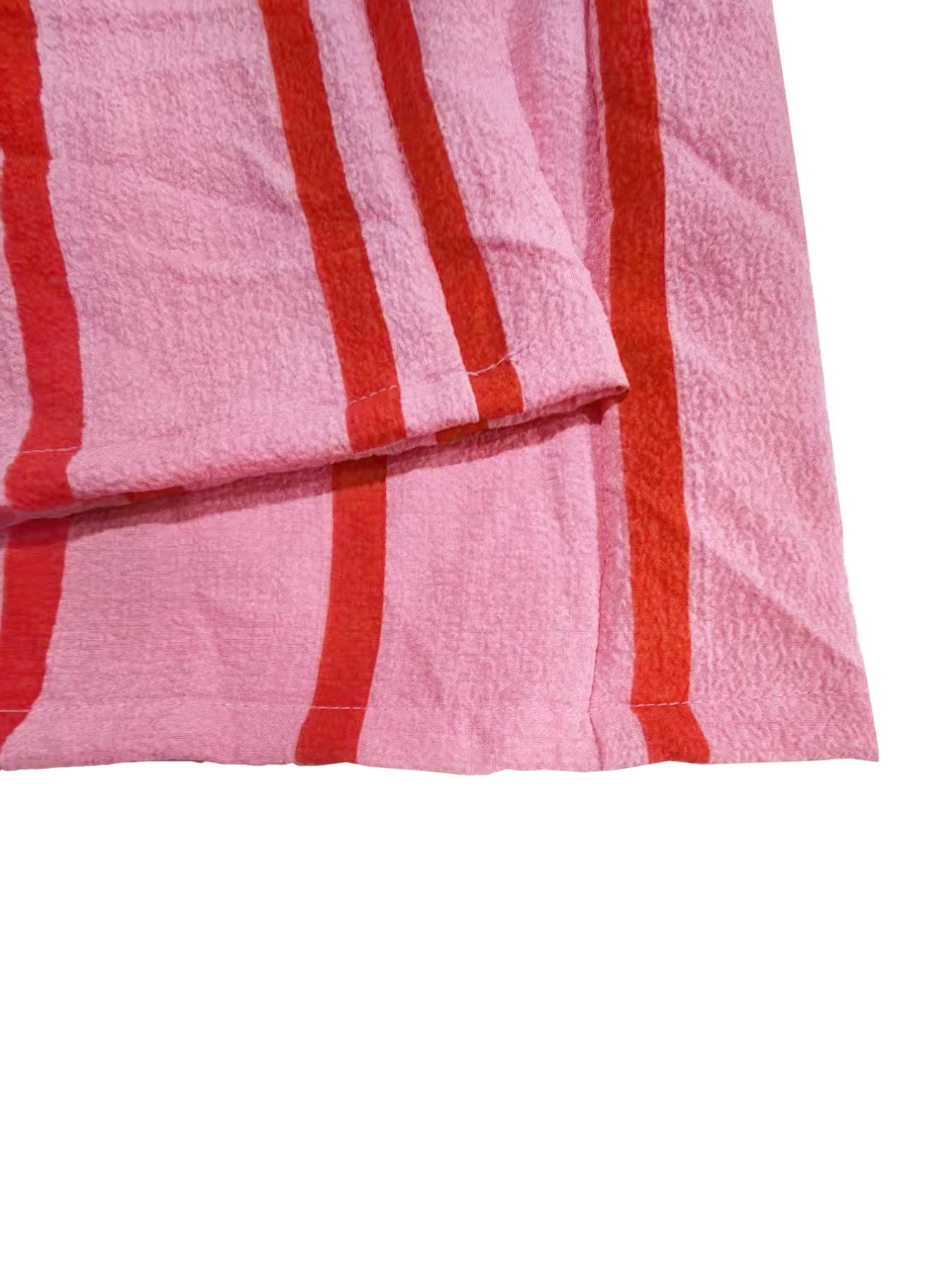 Women's Striped Print Wide Leg Pants, Casual Comfy Trousers for Daily Wear, Ladies Bottoms for All Seasons