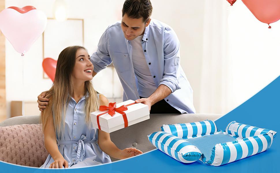 Inflatable Pool Hammocks, Tanning Pool Floats, Portable Pool Float for Adults, Pool Floats Adult Lounge Chair, Pool Float Raft for Summer Relaxing & Travel, Pool Accessories for Backyard Party, Above Ground Pool Accessories for Lake & Beach Vacation