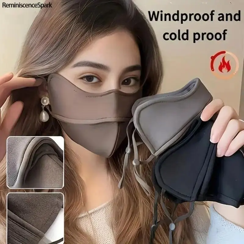 3 Pack Thick Windproof Protective Face Masks, Adjustable Breathable Washable Dustproof Mask for Daily Commute & Outdoor Activities
