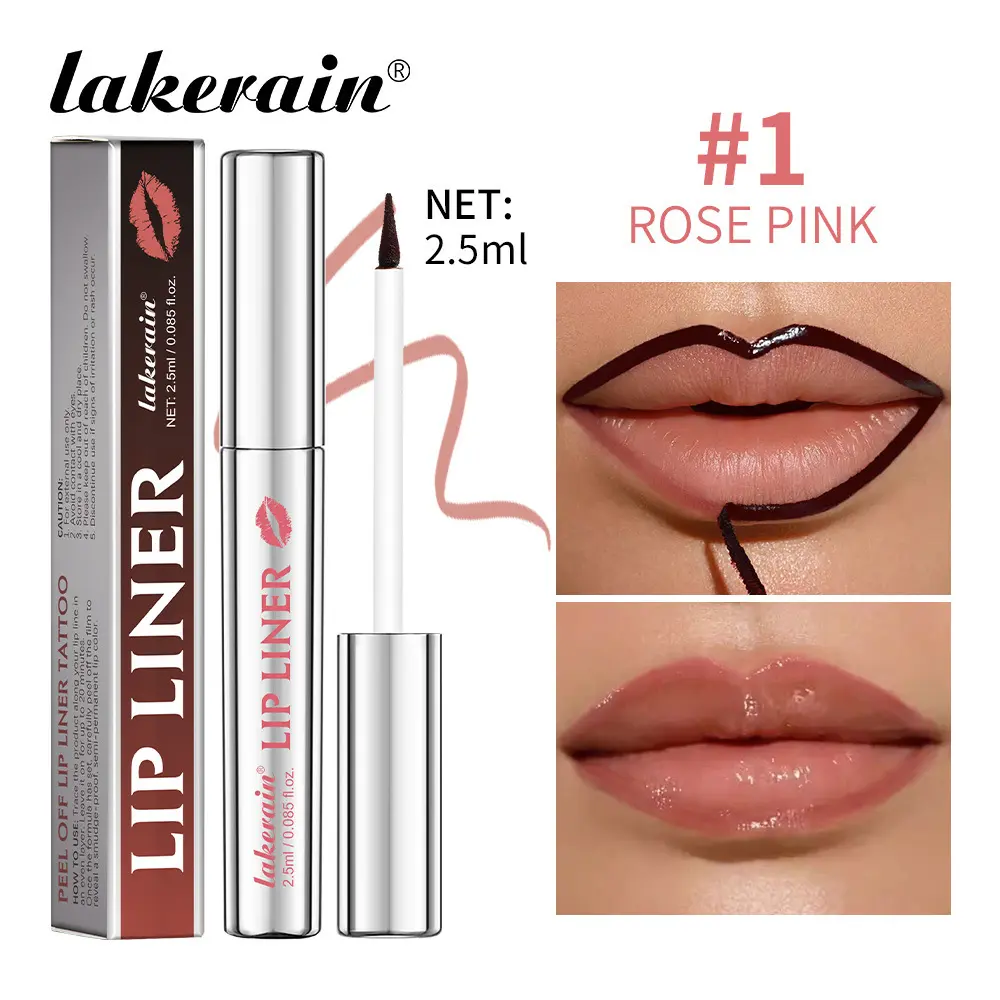 Lip Liner Pencil Peel Off Lip Stain Tattoo Long Wearing Matte Waterproof Smudge Proof Transfer Proof Lip Cosmetic For All Day Eyeliner Lipliner