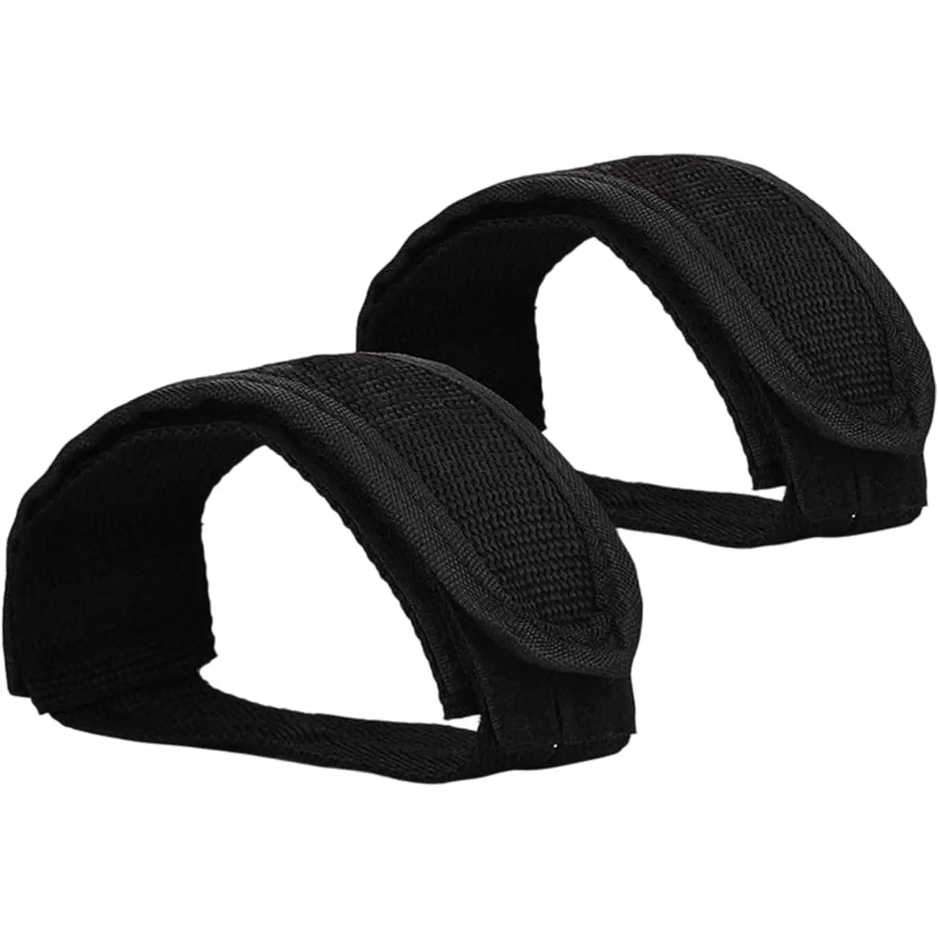 Black  Pedal Straps, 2 count Beam Style Heavy Duty Nylon Anti-Slip Adjustable Foot Straps for Fixed Gear Bikes