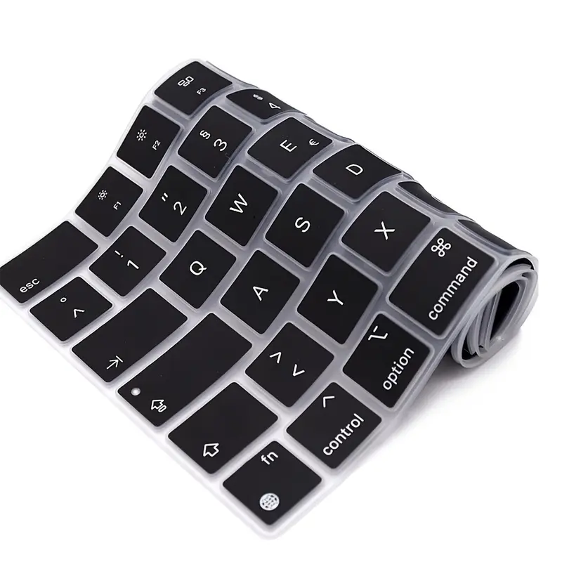 2026-inch Keyboard Protector - Russian layout, designed for compatible keyboards, dustproof, transparent black flexible protective film, suitable for MacBook Pro 14-inch, M5, M4, M3, M2, M1, Pro 16-inch, M5, Air 13.6-inch, Air 15.3-inch, M5, M4, M3, M2,
