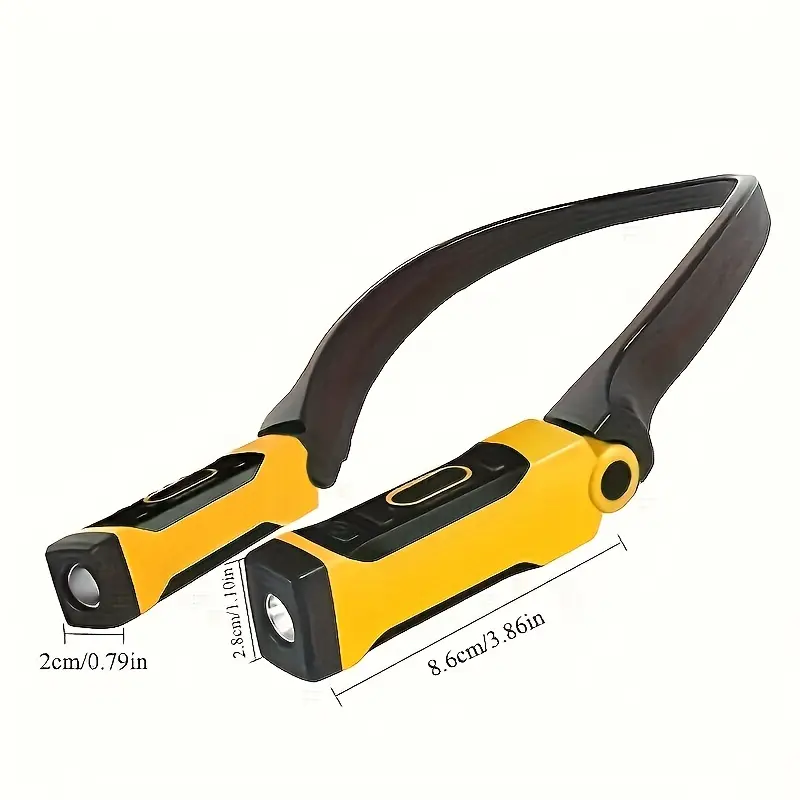 2 Pack ABS Plastic LED Neck Lights for Reading & Camping, Unisex Compact and Rechargeable with High Power Dimmable Beams, Dimmable Light, High Power Leds, Usb Charge, Functional