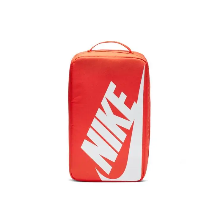Nike Polyester Zippered Handbag with Minimalist Color-Block Logo Print – Unisex Red Bag