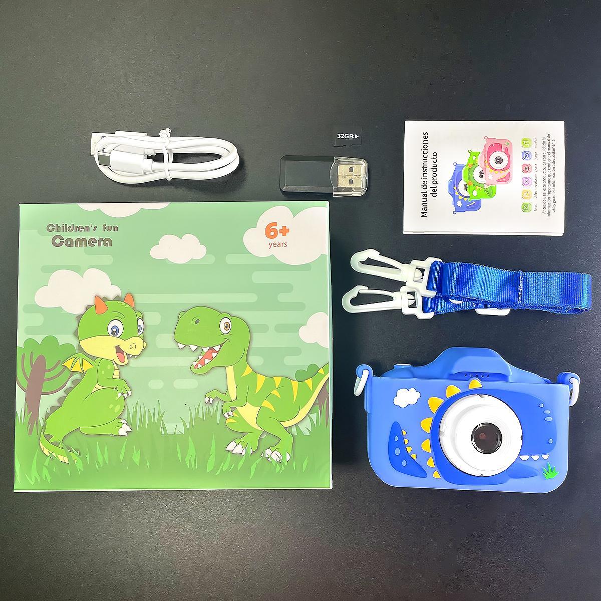 Camera Toy, USB Rechargeable 48MP 1080P Camera Toy with 32G Memory Card & Card Reader, Educational Toy for Boys & Girls, Portable Camera, Digital Cam
