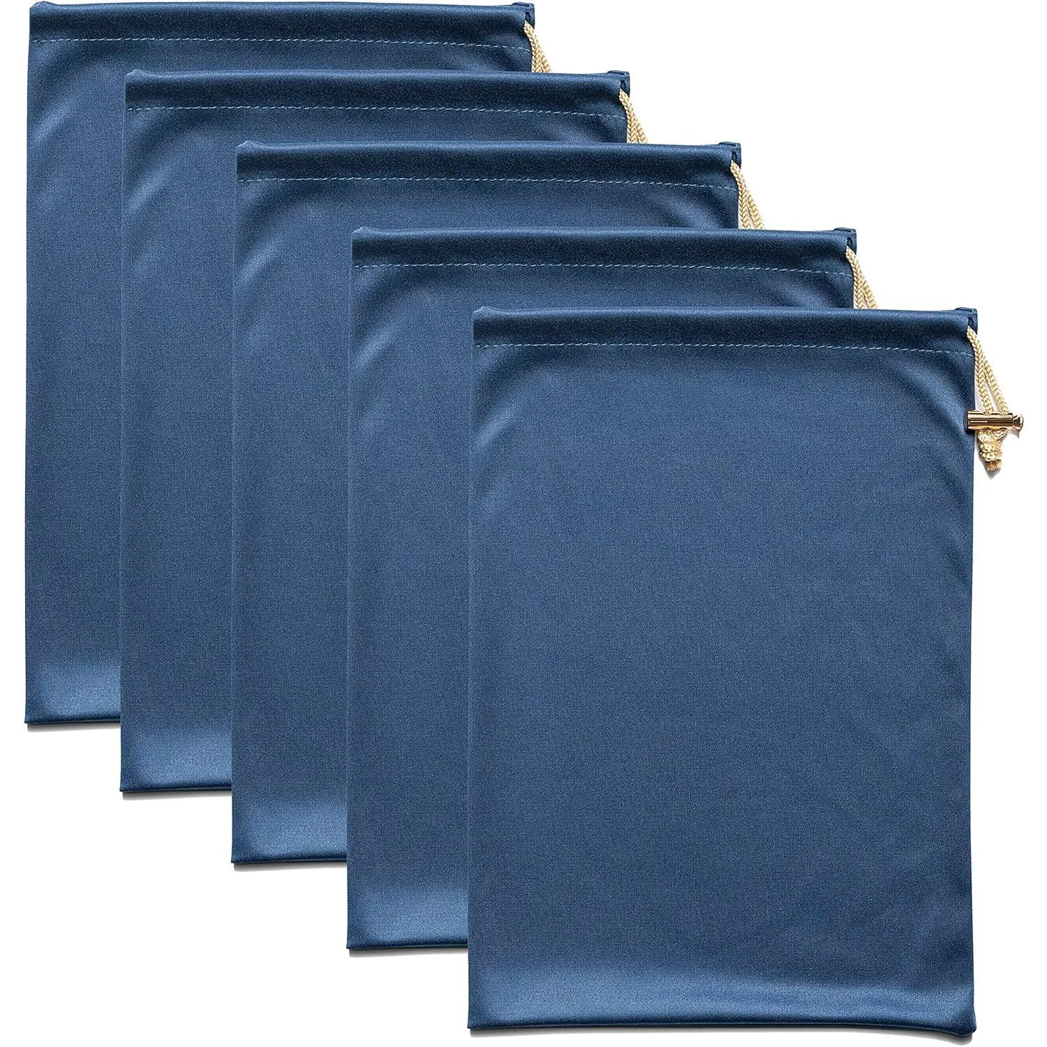 Set of 5 Large Size Microfiber Drawstring Storage Bags for Intimate Products