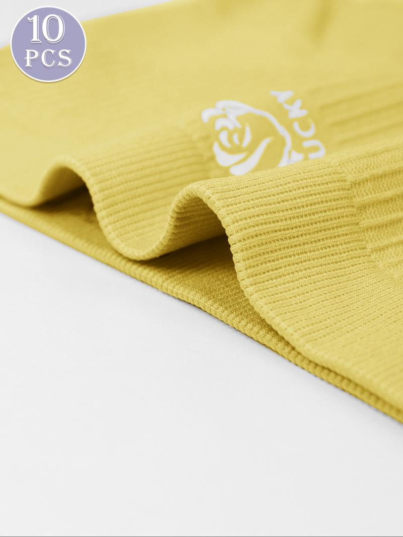 Women's Contrast Binding Full Coverage High Waist Panty, Casual Comfy Breathable Knicker for Daily Wear, Ladies Underwear for All Seasons, Breathable Panties