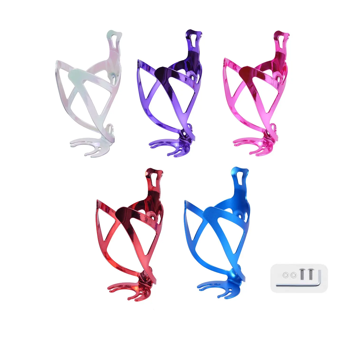 Bicycle Bottle Cages MTB Road Bicycle Water Bottle Holder Colorful Lightweight Cycling Bottle Bracket Bicycle Accessory, Secure Grip with Easy Access, Essential Hydration Accessory for Cycling