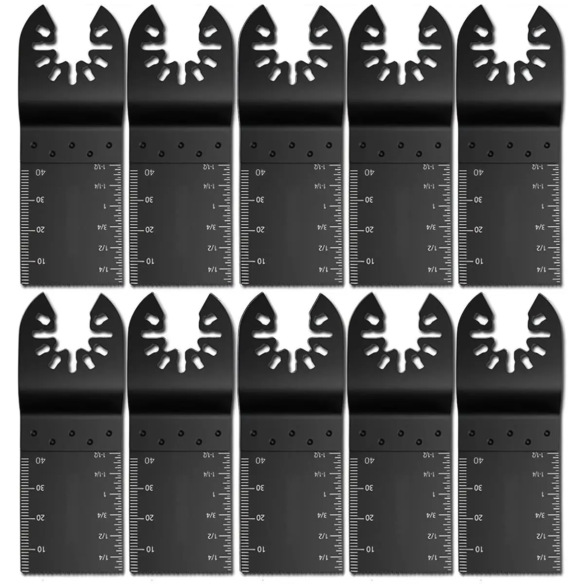 Multi-Functional Saw Blade Set, 10 Pieces Reusable General Purpose Titanium Alloy Tools, Ideal for Cutting Wood and Plastic