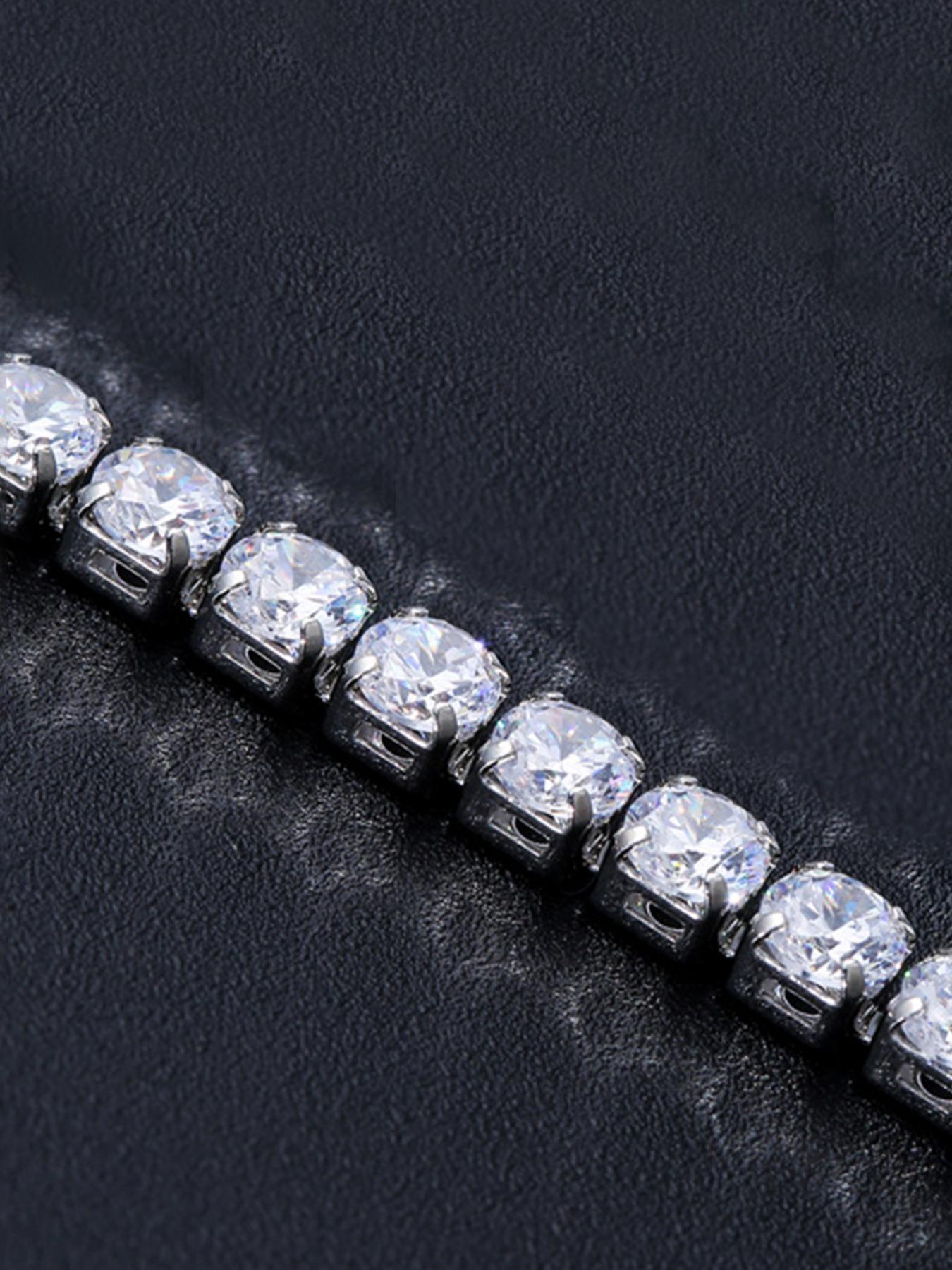 2024 Summer Rhinestone Decorated Trendy Bangle, Rhinestone Bracelet, Elegant Fashion Accessories for Women & Men Daily Wear, Minimalist Aesthetic Jewelry Gift