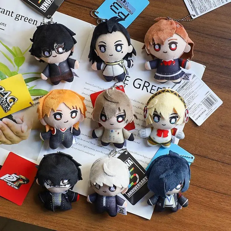 Anime Yuuki Makoto Aegis Shiomi Kotone Gorou Akechi Joker Shiomi Kotone Cosplay Anime Plushie Pendant Kids Christmas Gifts 10cm