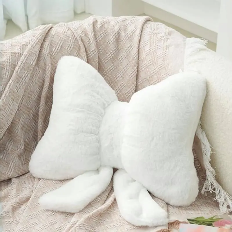 Cute Bow Design Pillow, Soft and Cozy, Multiple Styles Available, Perfect for Bedroom Sofa Decor, Ideal Gift, Home Decorative Cushion