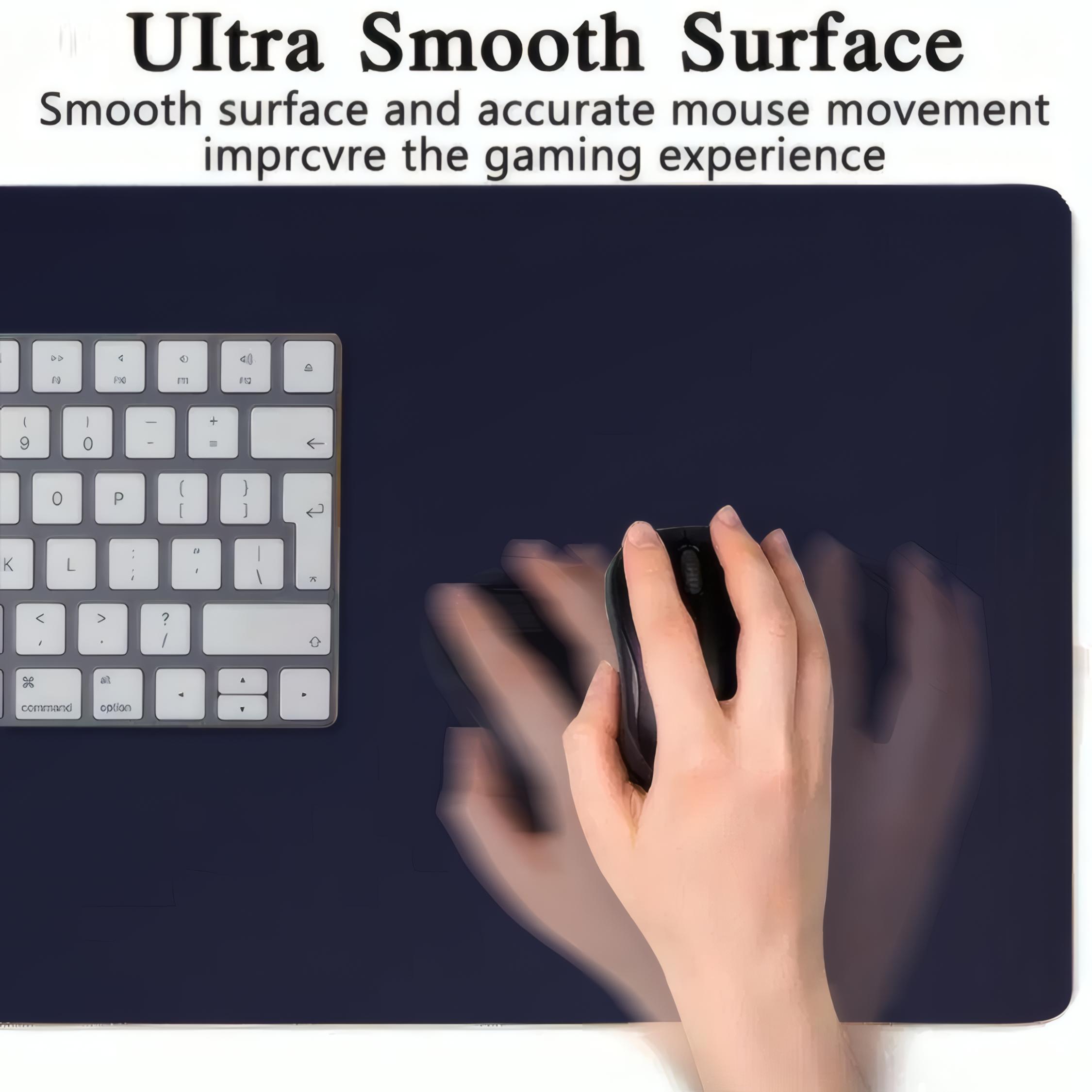 Cloud Pattern Rectangle Gaming Mouse Pad, Non-Slip Rubber Base Desk and Keyboard Mat for Home Office and Game Room, Gaming Desk Accessory