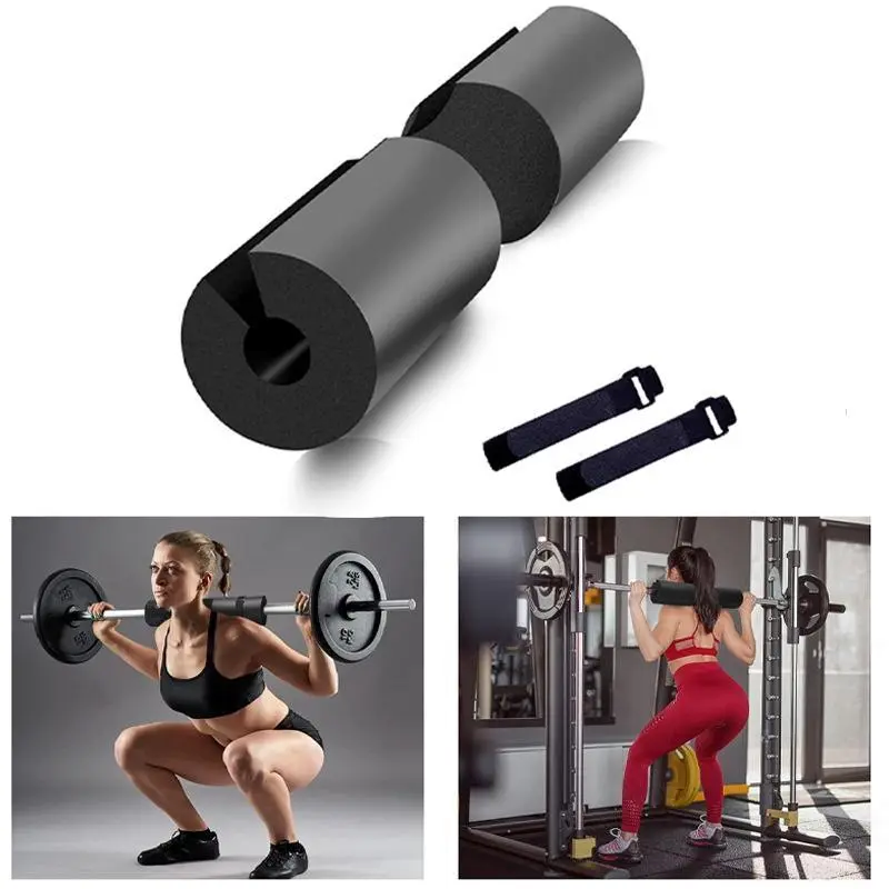 Barbell Pad for Squats, Lunges and Hip Thrusts - Foam Sponge Pad Provides Relief to Neck and Shoulders While Training - Fit Standard Bars Perfectly